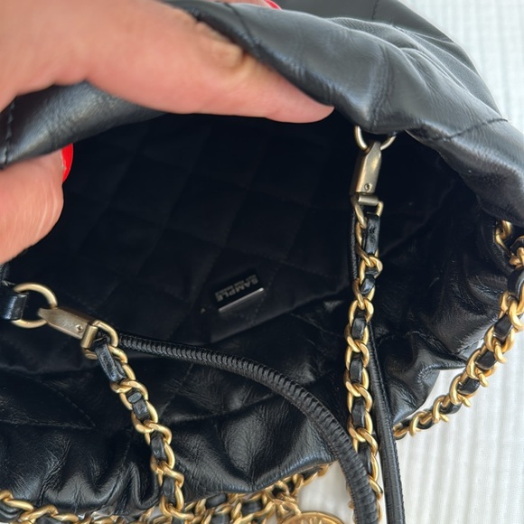 Chanel Mini Hobo 22 Black w Gold Hardware - Picture 6 of 15